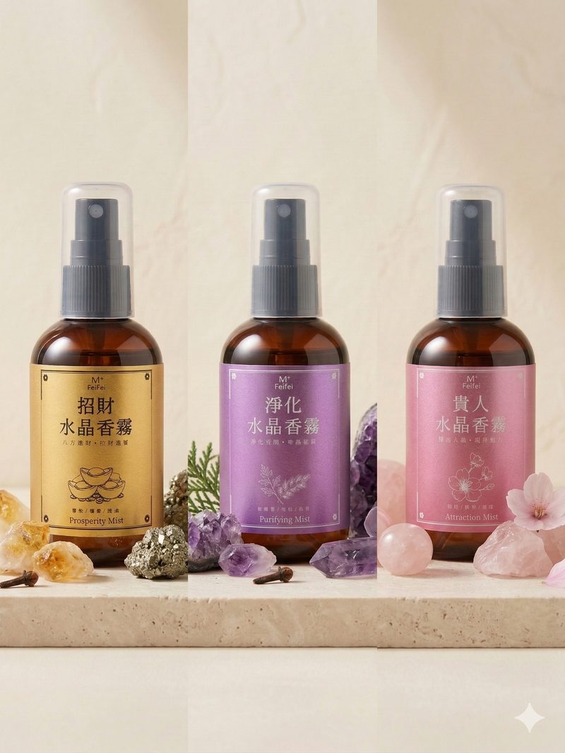 M+ feifei 水晶香霧主視覺
